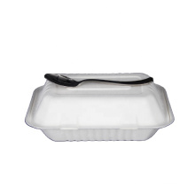 Sugar cane 100% biodegradable takeaway food container with 3 compartments